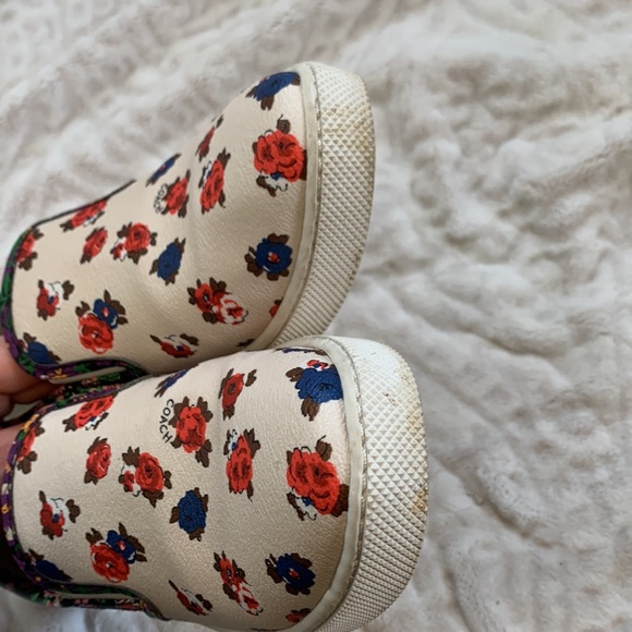 COACH Parkside Tea Rose Floral Slip-On Size 9 - Picture 8 of 12